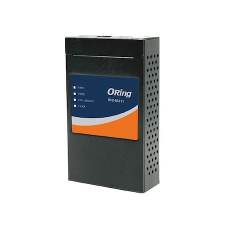 Oring Industrial Networking Rugged 1x RS232/422/485 to 1x 10/100TX RJ-45 Modbus Gateway IDS-M311